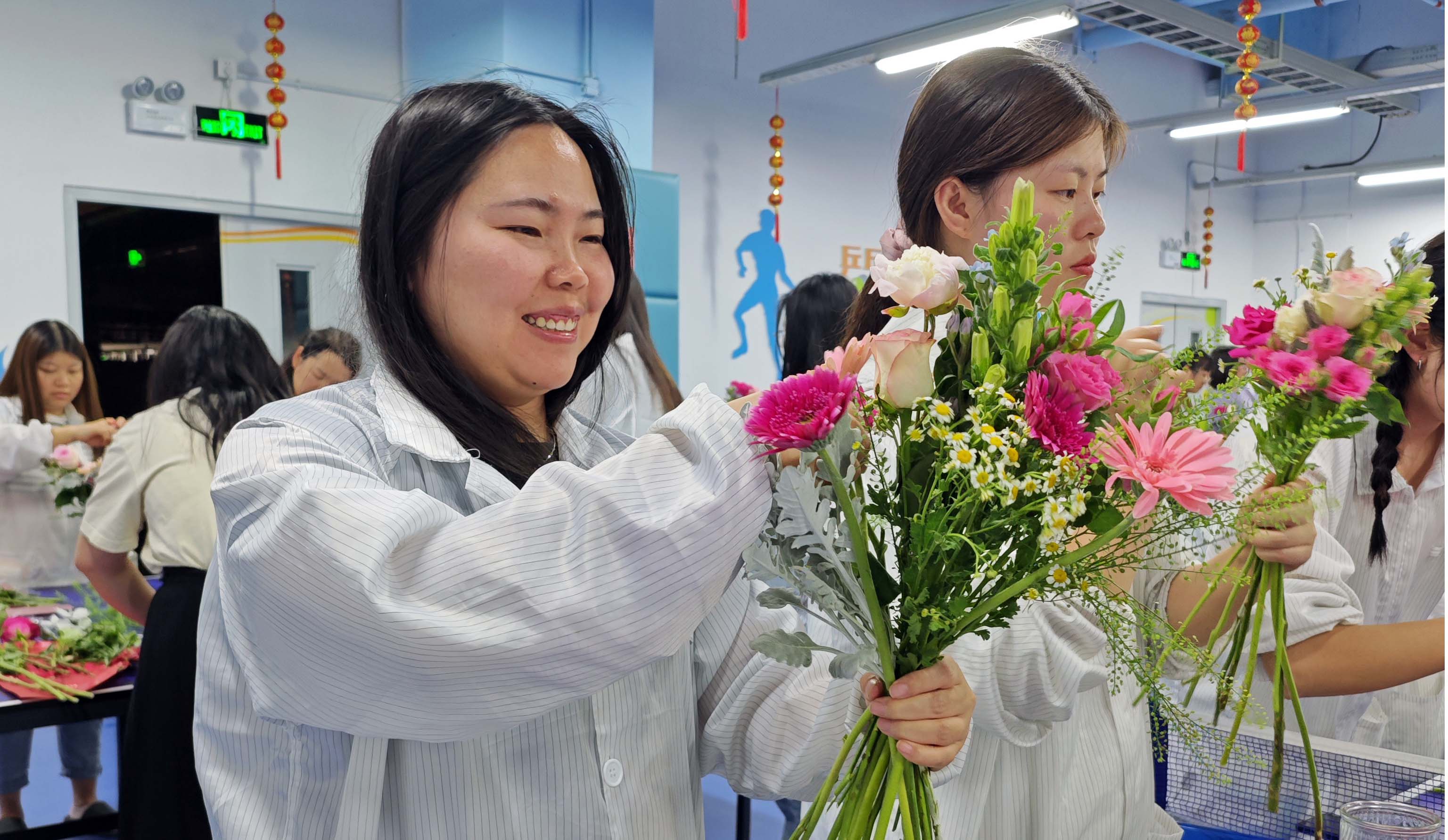 【成都】女工比插花