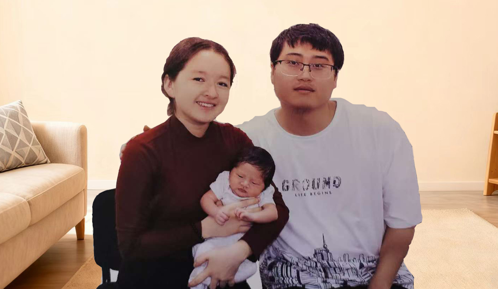 富士康小伙和外国美女，迎来混血宝宝